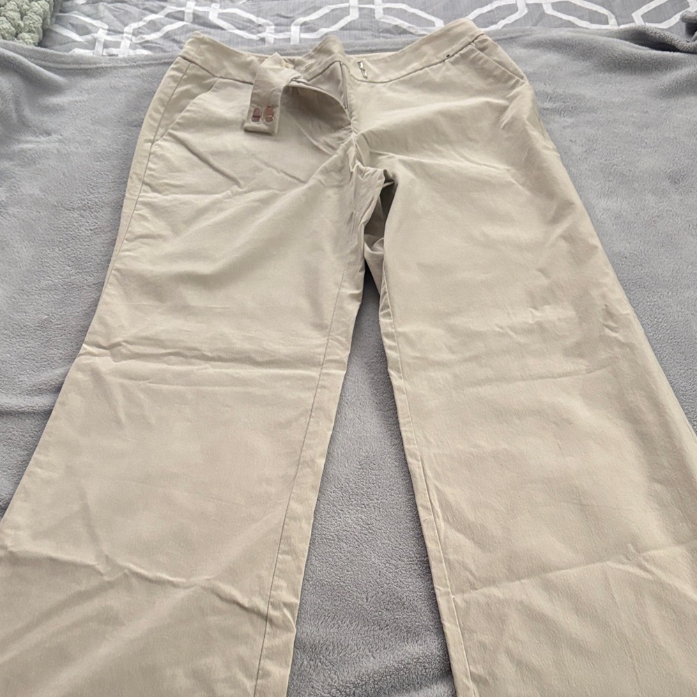 New York & Company Beige Petite Stretch Pants